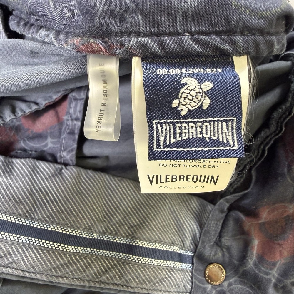Vilebrequin Collection Pants Mens 56 (38x33) Blue Straight Leg Commuter Beach - Picture 6 of 16